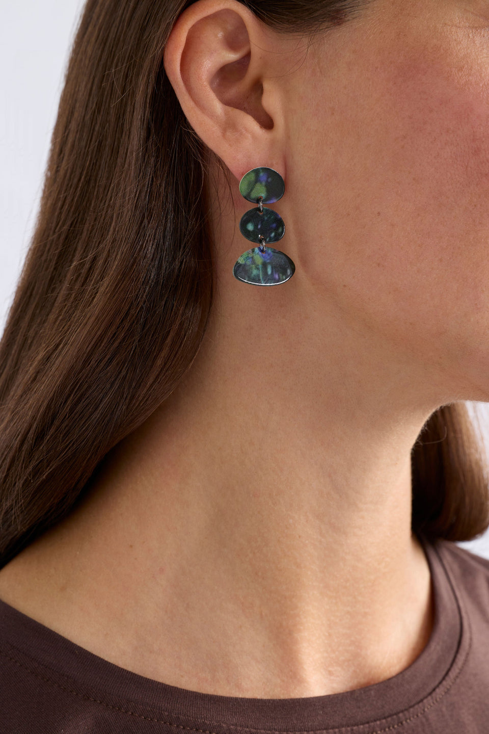Mestedd Long Stud Earring Earrings - ELK | CORAL