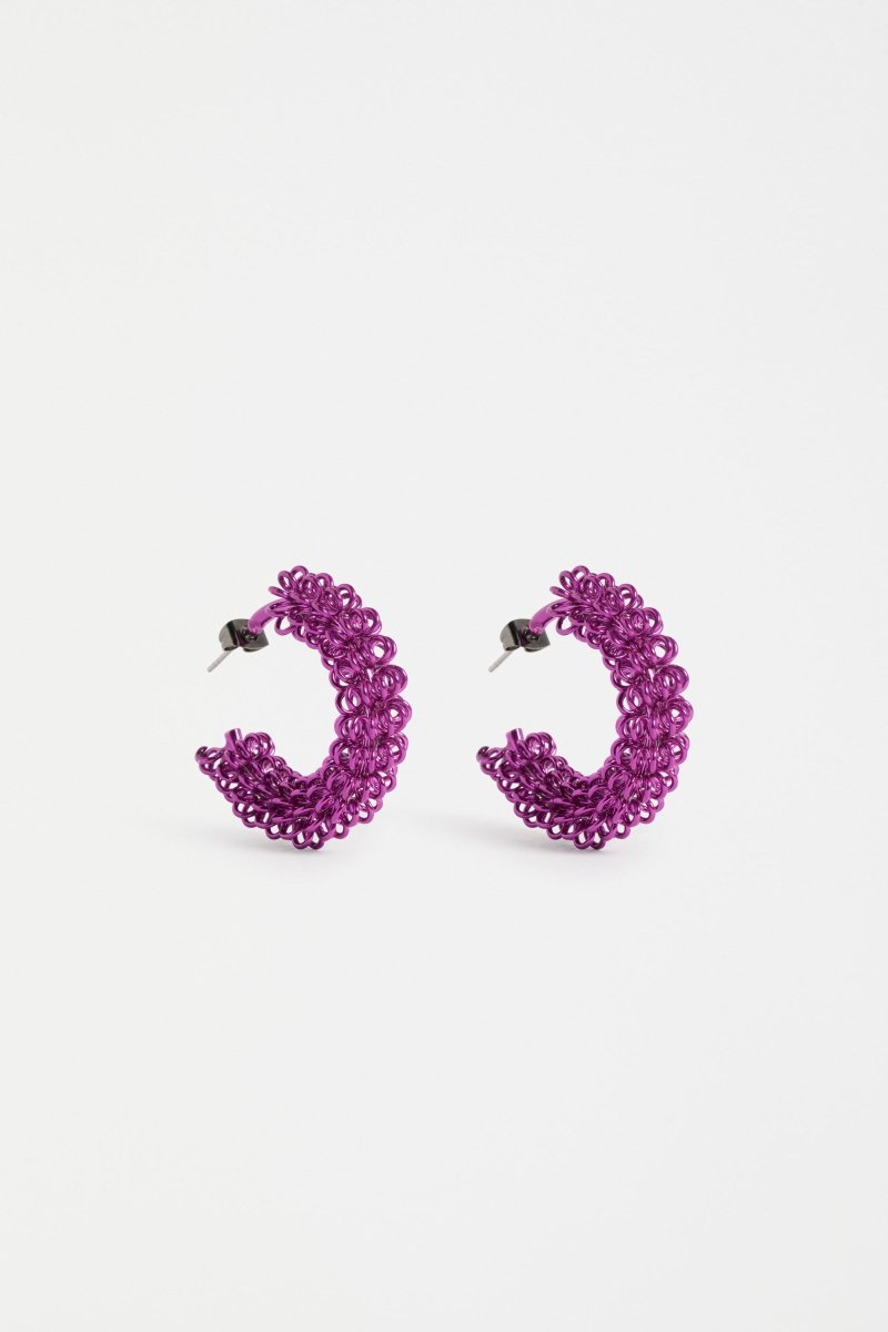 Klippan Hoop Earring Earrings - ELK | FUCHSIA