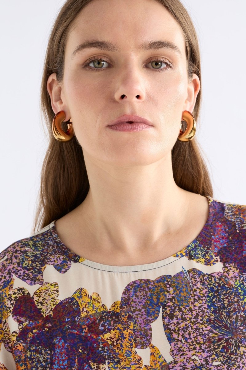 Askla Ombre Hoop Earring Earrings - ELK | ORANGE OMBRE