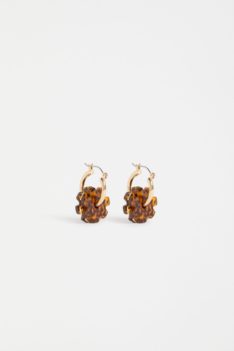 Flakkrin Hoop Earring Earrings - ELK | TORTOISESHELL SPECKLE