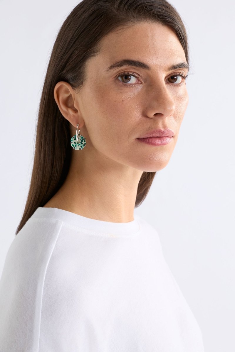 Flakkrin Hoop Earring Earrings - ELK | TORTOISESHELL SPECKLE