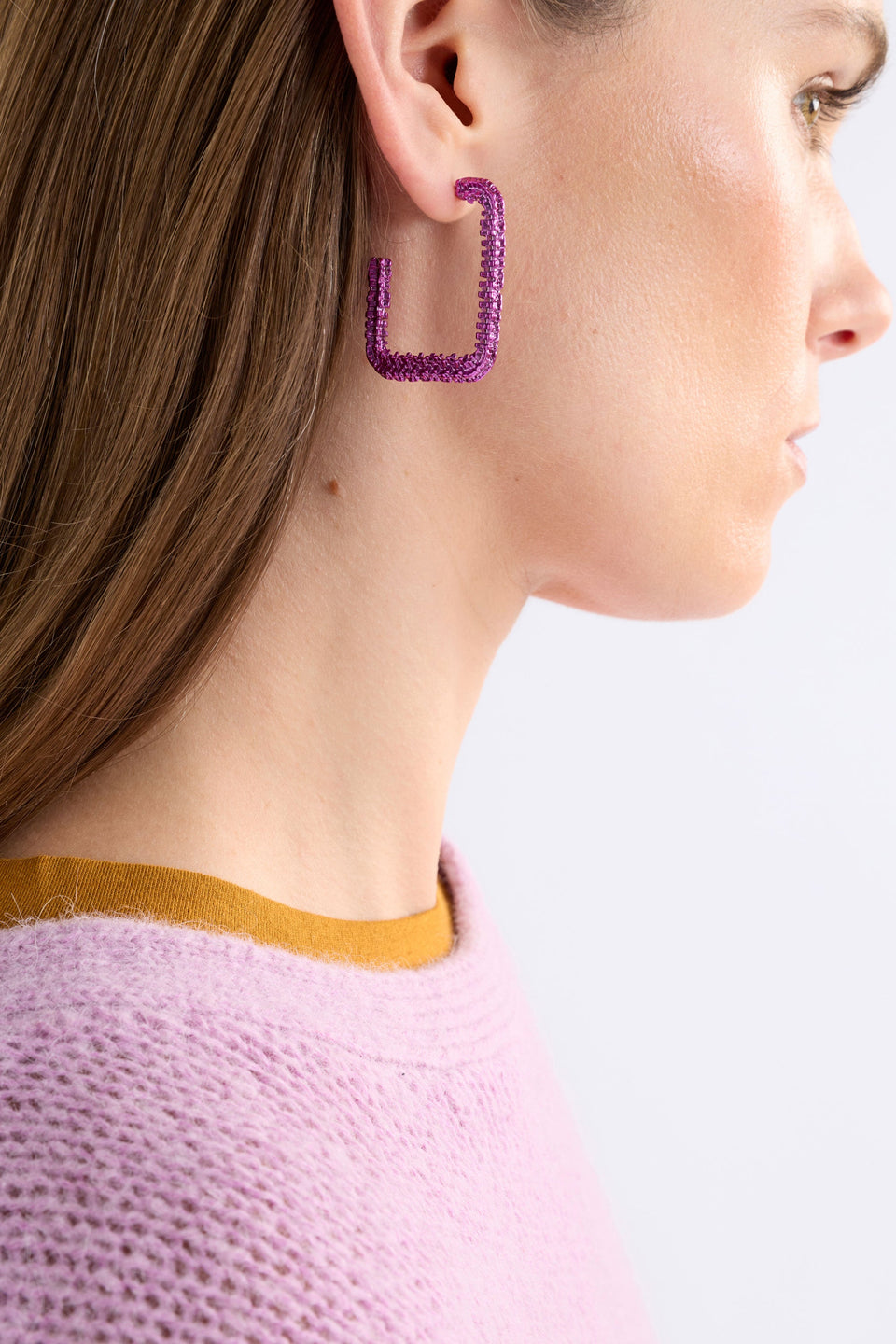 Hiva Large Hoop Earring Earrings - ELK | FUCHSIA