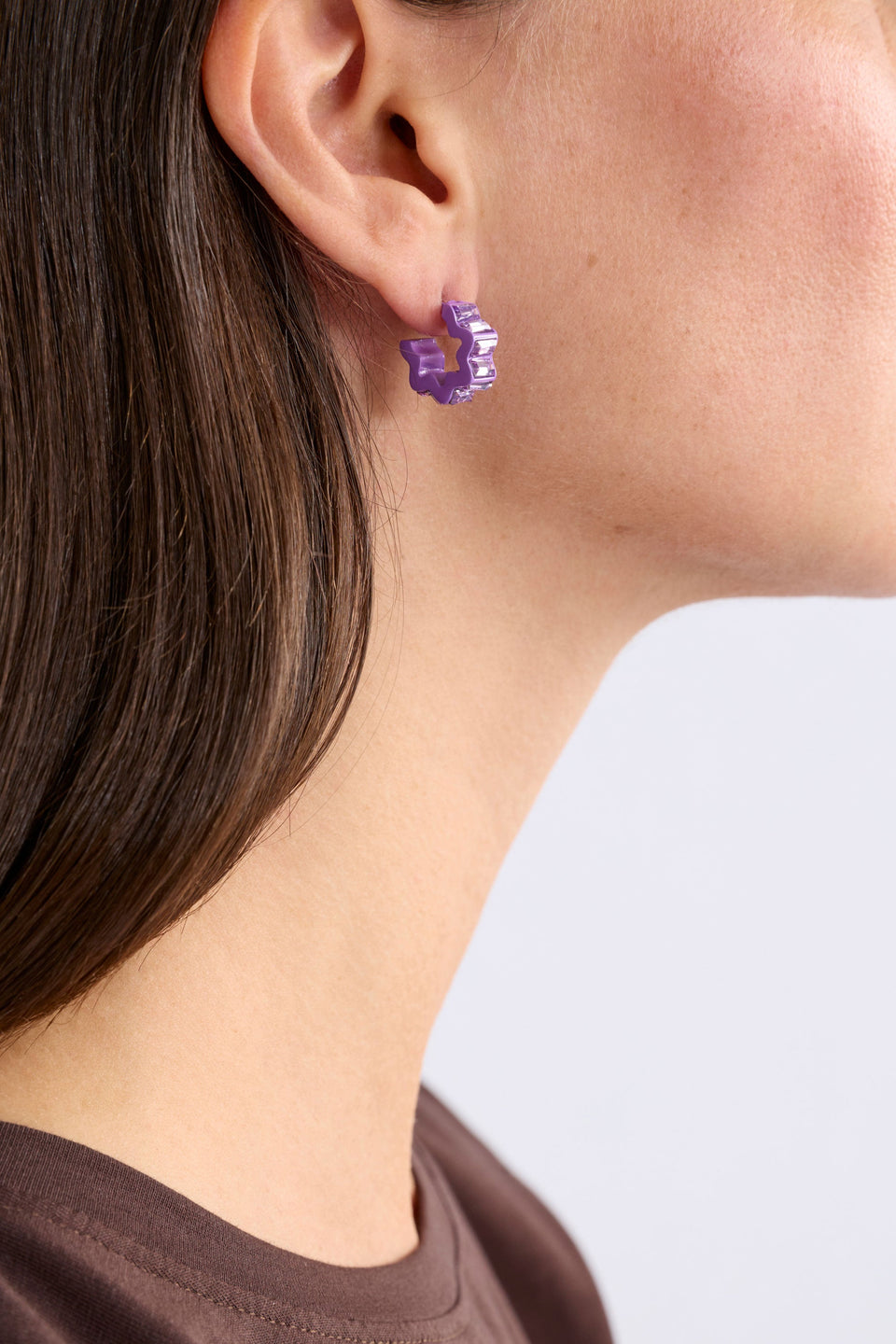 Jolle Mini Hoop Earring Earrings - ELK | MIDNIGHT