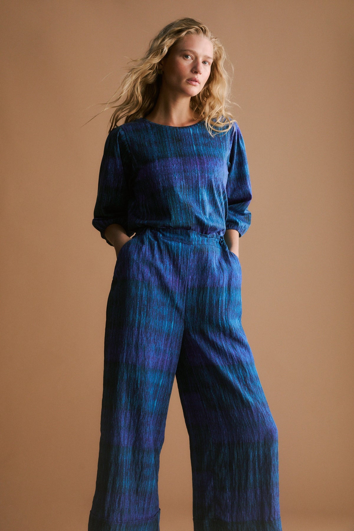 Vaalli Pant on Model campaign with Maer Top | MIKKO PRINT