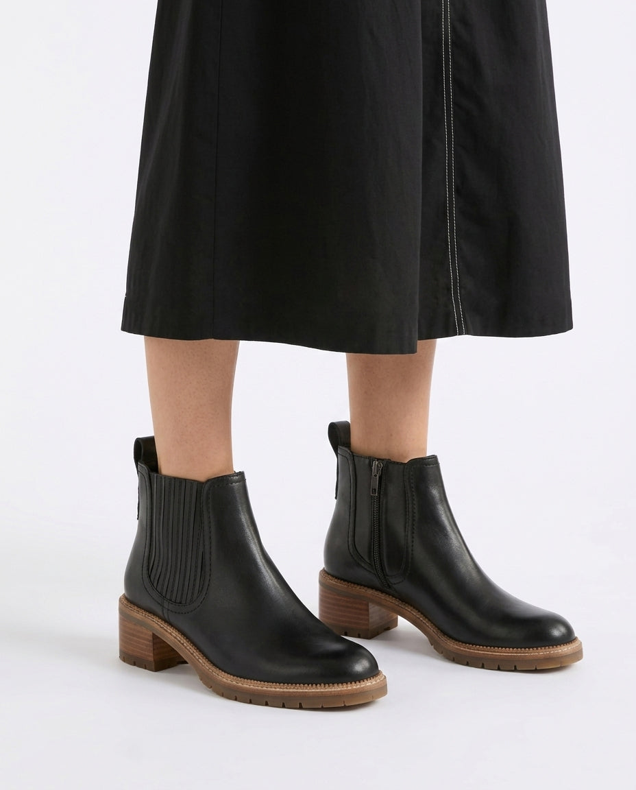 Tekk Ankle Boot Detail - ELK | BLACK