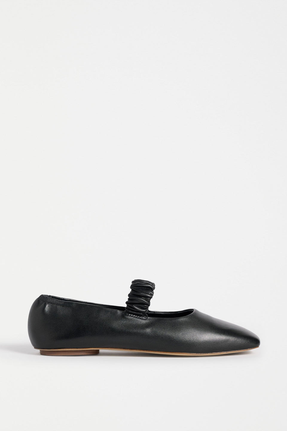 Kuren Ballet Flat Shoe Flat Lay | BLACK