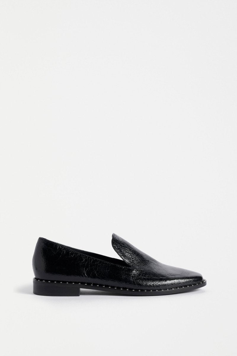 Alddra Loafer Flats - ELK | BLACK