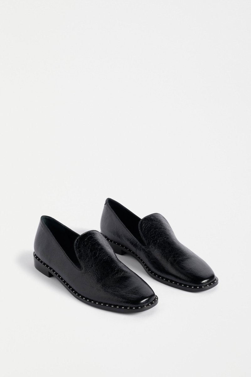 Alddra Loafer Flats - ELK | BLACK