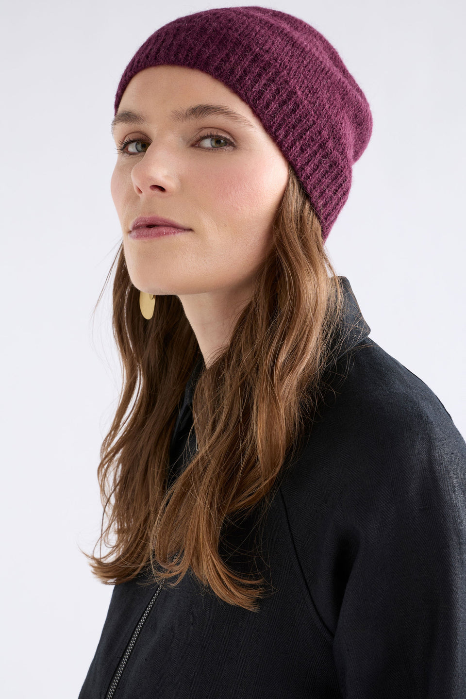 Agna Beanie Knitwear - ELK | MERLOT