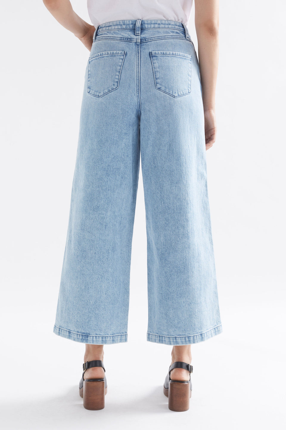 Tovi Regen Wide Leg Jean Model Back | VINTAGE BLUE
