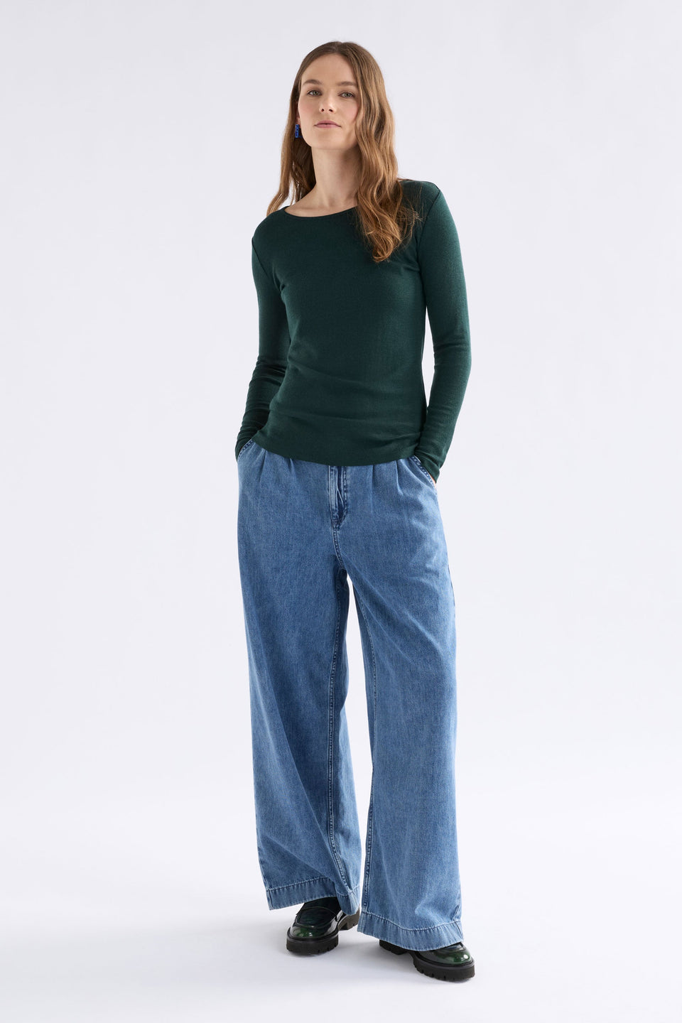 Marn Jean Pants & Jeans - ELK | DARK BLUE WASH