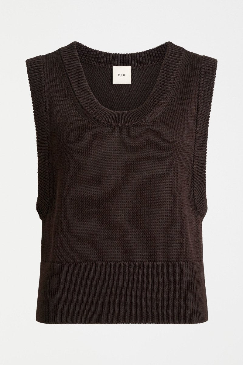 Mikkel Vest Chocolate Knitwear - ELK | CHOCOLATE