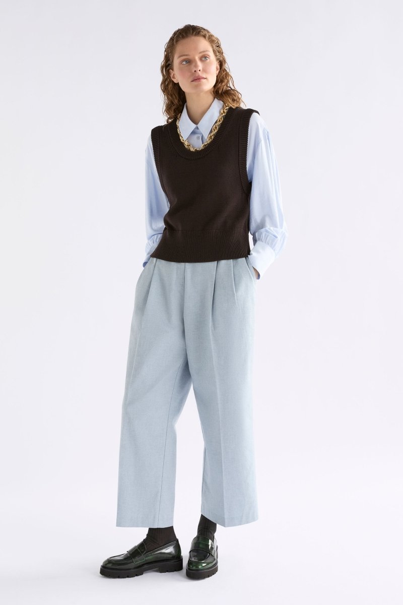 Mikkel Vest Chocolate Knitwear - ELK | CHOCOLATE