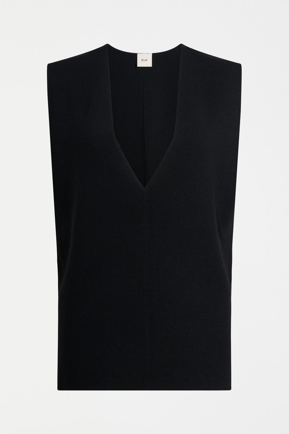 Alin Knit Vest Knitwear - ELK | BLACK