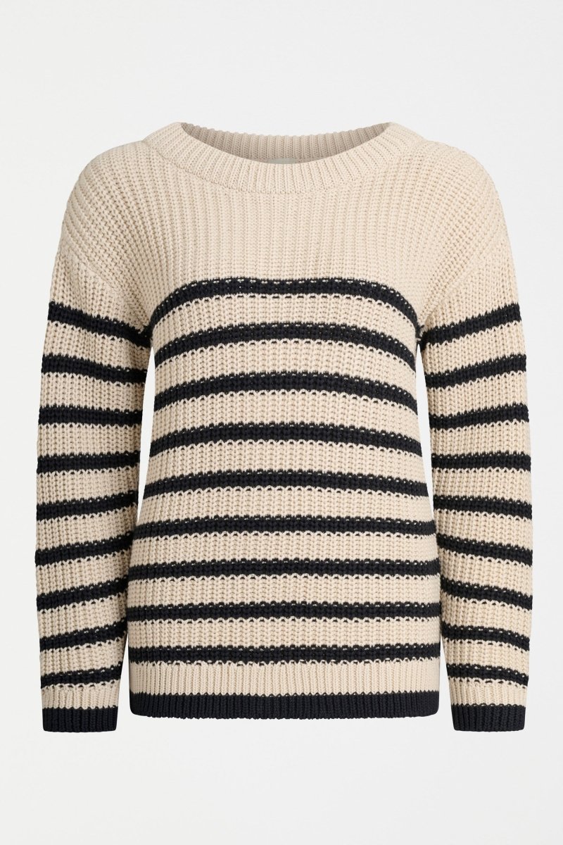 Tuuva Sweater Knitwear - ELK | CHALK BLACK