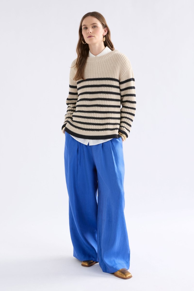 Tuuva Sweater Knitwear - ELK | CHALK BLACK