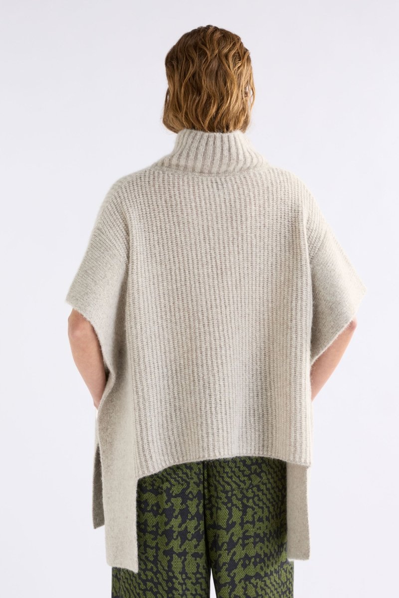 Aleph Poncho Knitwear - ELK | OATMEAL MELANGE
