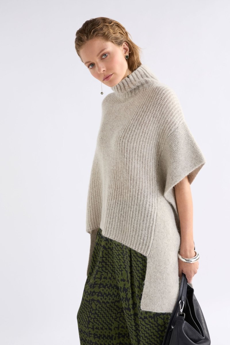 Aleph Poncho Knitwear - ELK | OATMEAL MELANGE