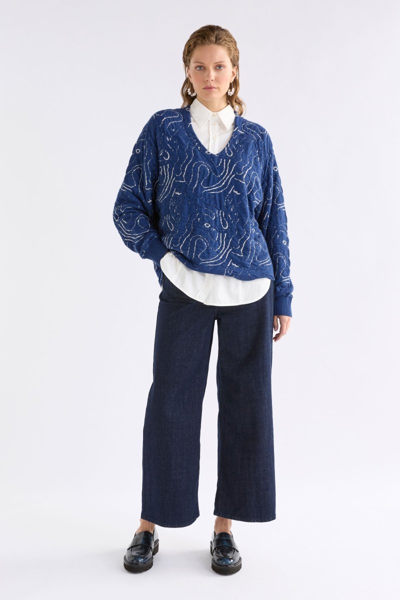 Otillia Sweater Knitwear - ELK | BLUE SILVER