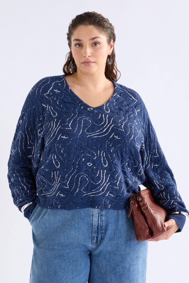 Otillia Sweater Knitwear - ELK | BLUE SILVER
