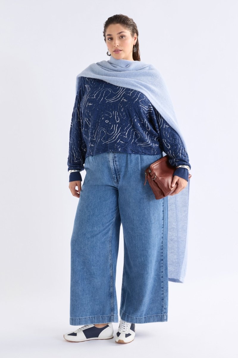 Otillia Sweater Knitwear - ELK | BLUE SILVER