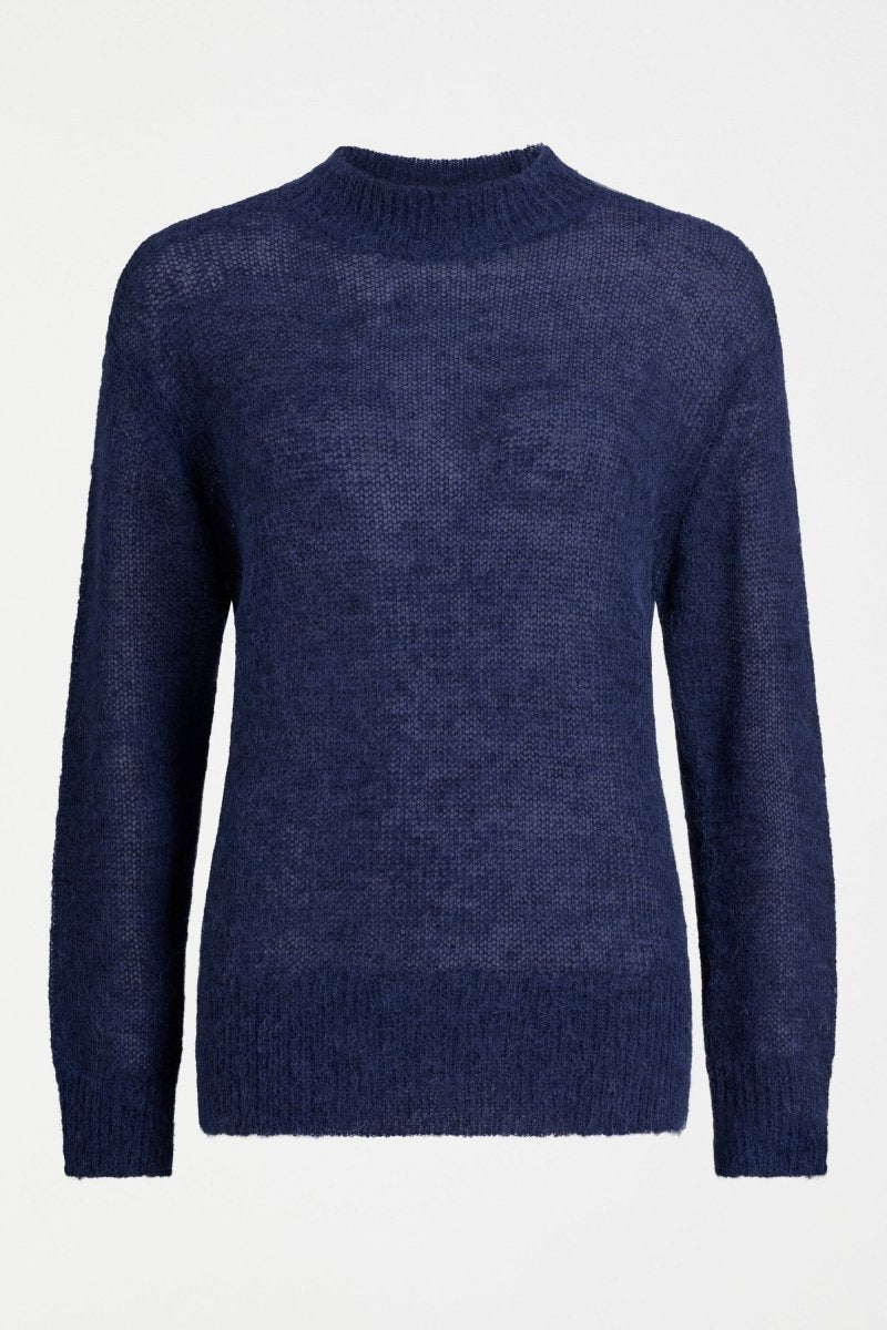 Fjer Sweater Bright Navy Knitwear - ELK | BRIGHT NAVY