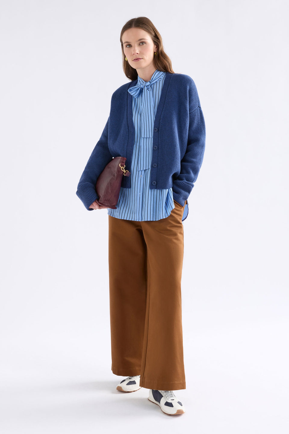 Klee Cardi Bright Navy Knitwear - ELK | BRIGHT NAVY