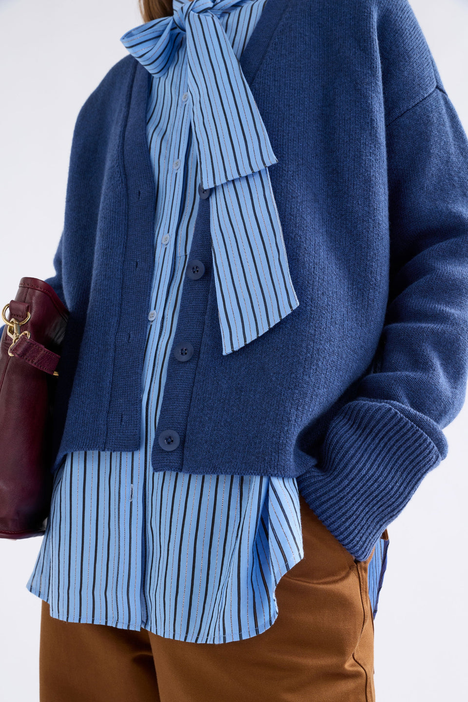 Klee Cardi Bright Navy Knitwear - ELK | BRIGHT NAVY