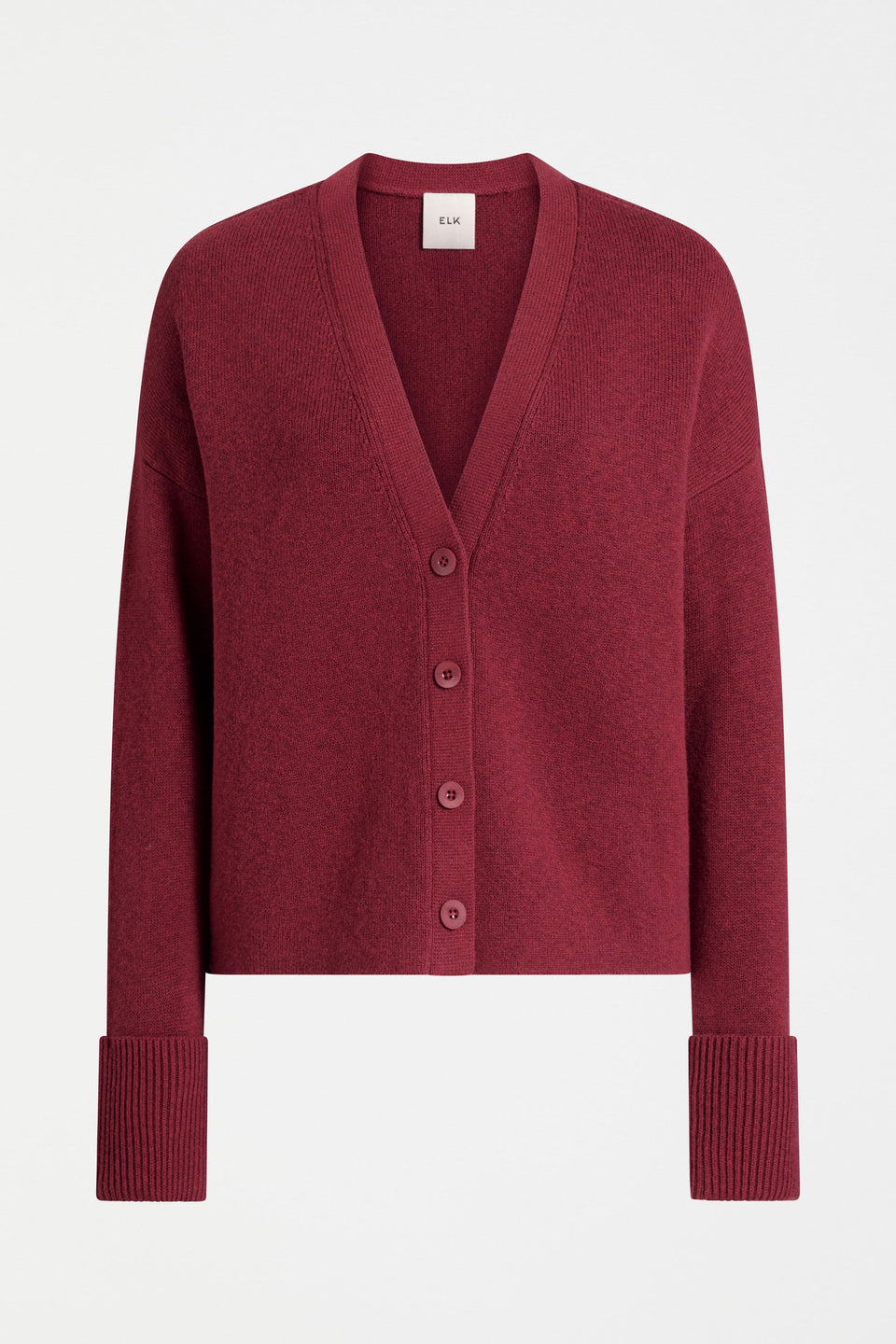 Klee Cardi Merlot Knitwear - ELK | MERLOT