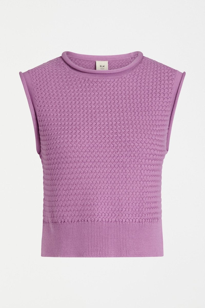 Naya Knit Vest Violet Knitwear - ELK | VIOLET