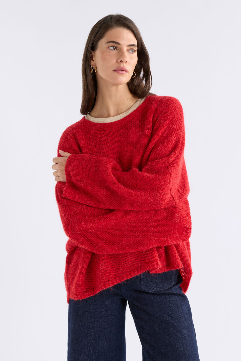 Agna Luna Sweater Knitwear - ELK AU | FLAME RED