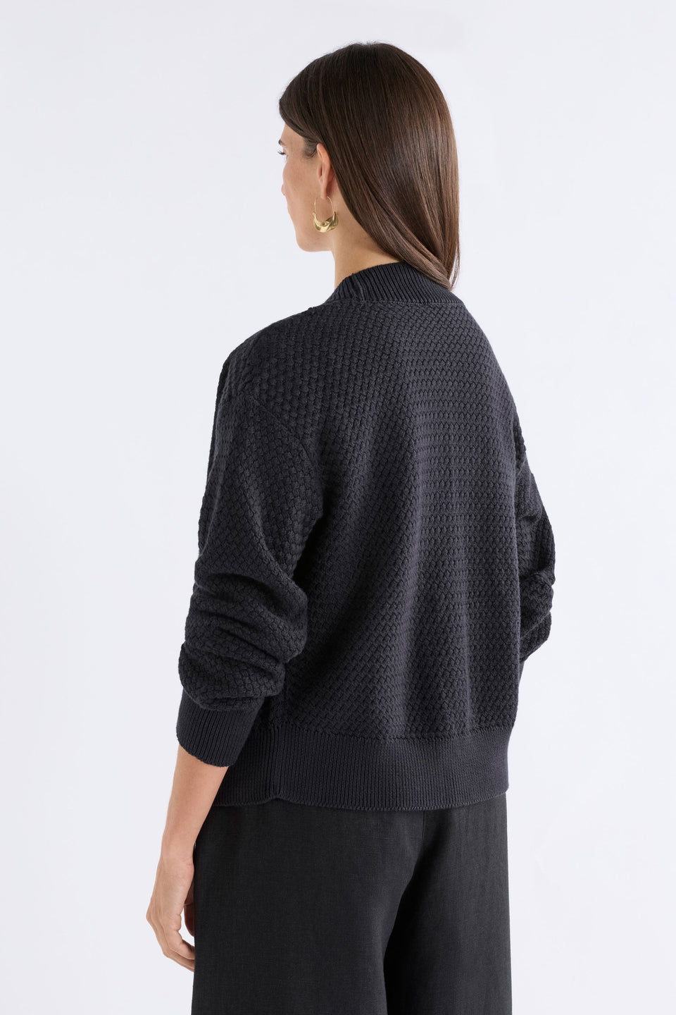 Naya Cardigan Knitwear - ELK | BLACK