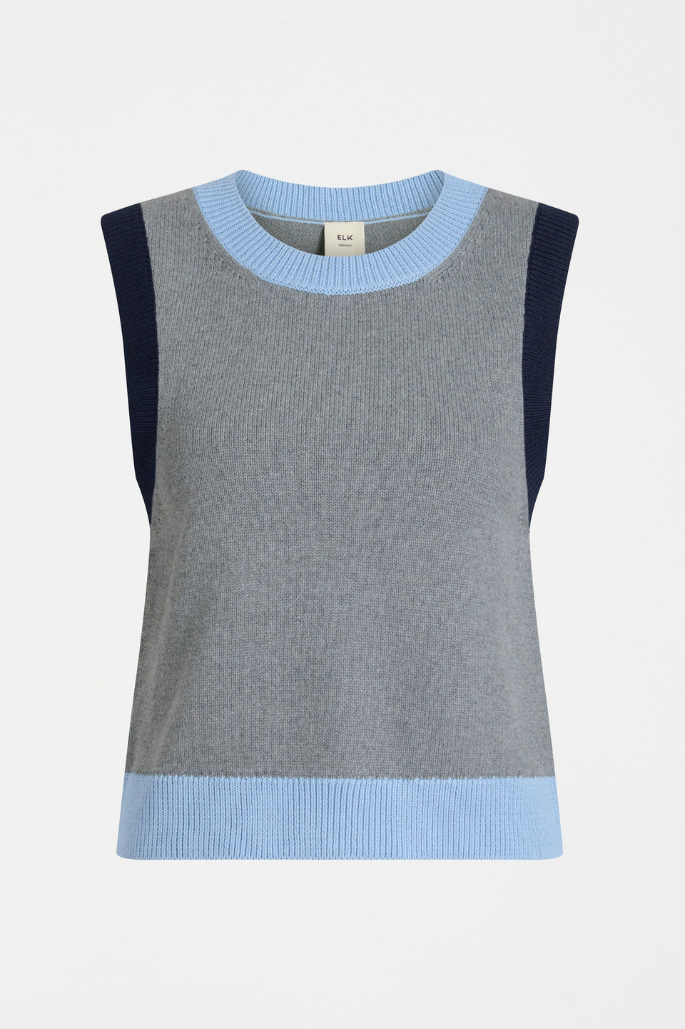 Bolsa Knit Vest Knitwear - ELK | GREY MARLE