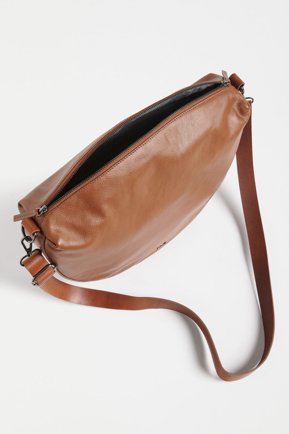 Illin Leather Half Moon Medium Crossbody Bag Internal | SIENNA