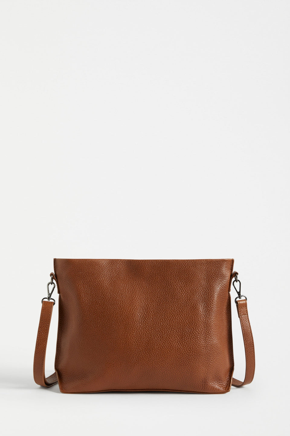 Nuoli Mini Leather Transformable Backpack to Crossbody Bag Front | TAN