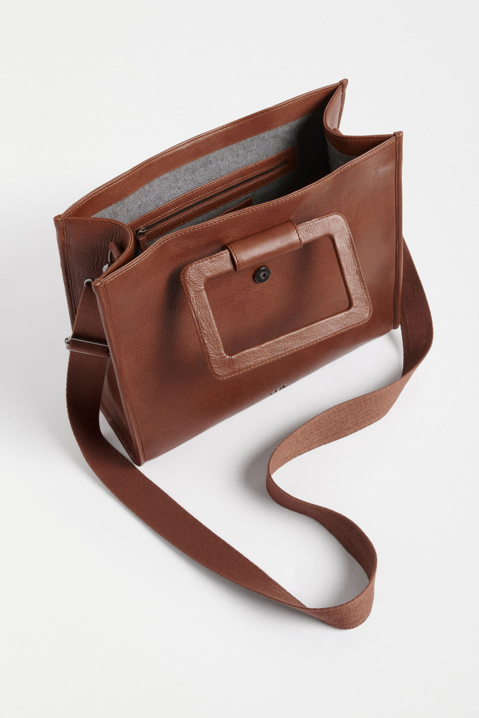Faya Structured Leather Work Shopper Internal | TAN