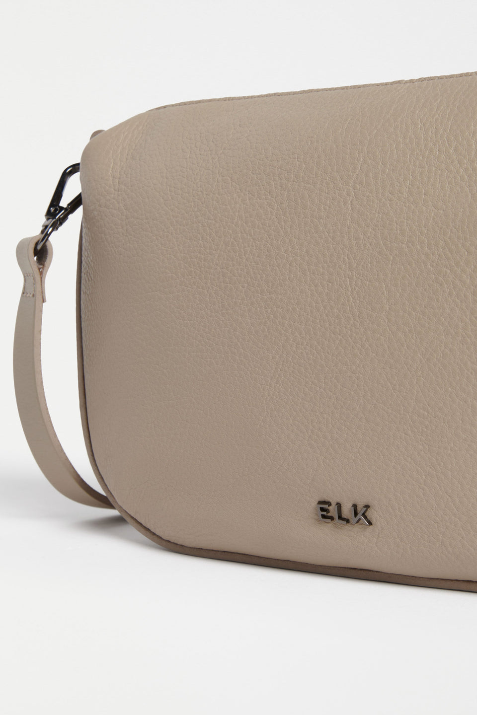 Illin Mini Leather Sling Shoulder Bag with Detachable Crossbody Strap Detail | TAUPE