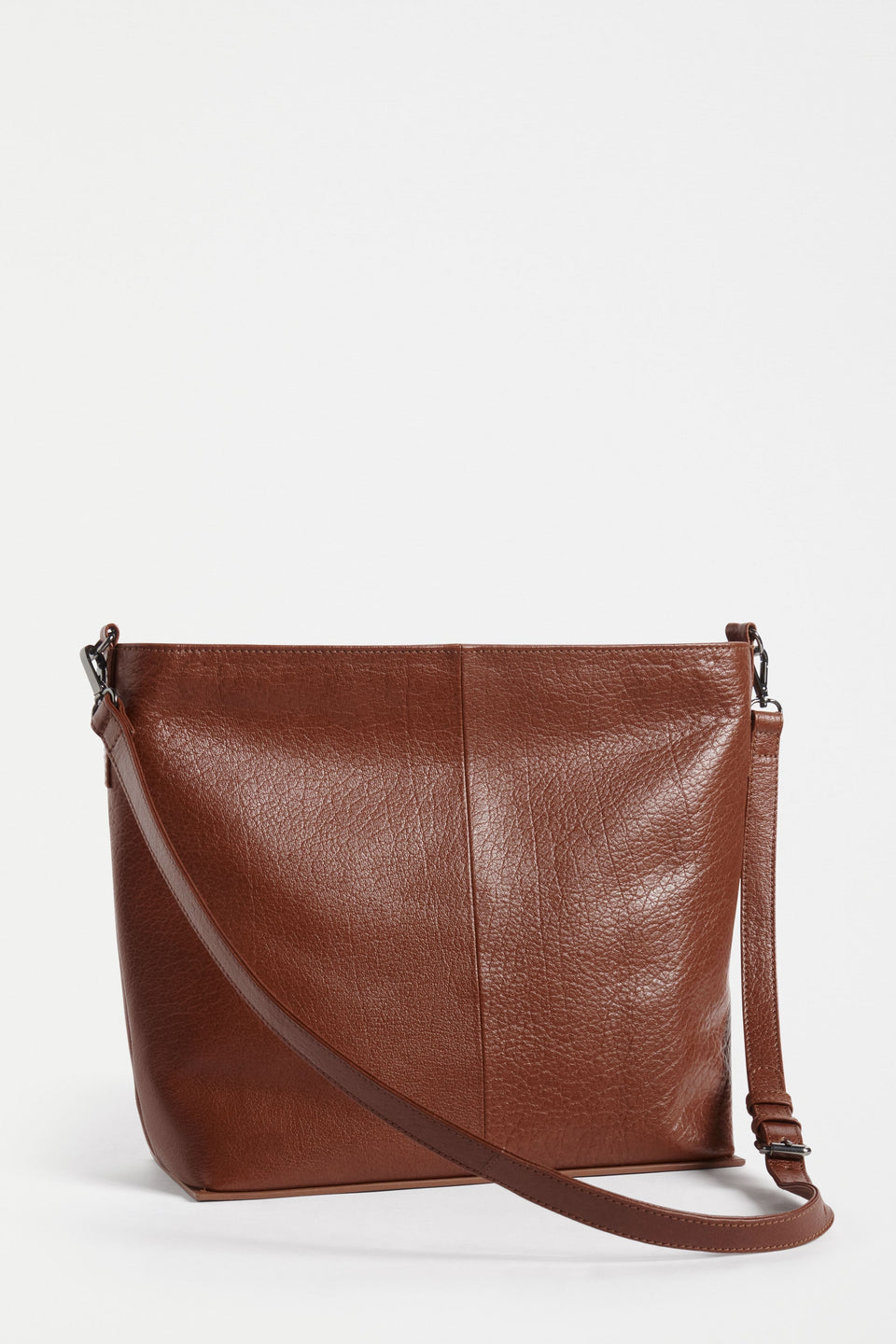 Olin Mid Sized Leather Shoulder Bag Back | TAN