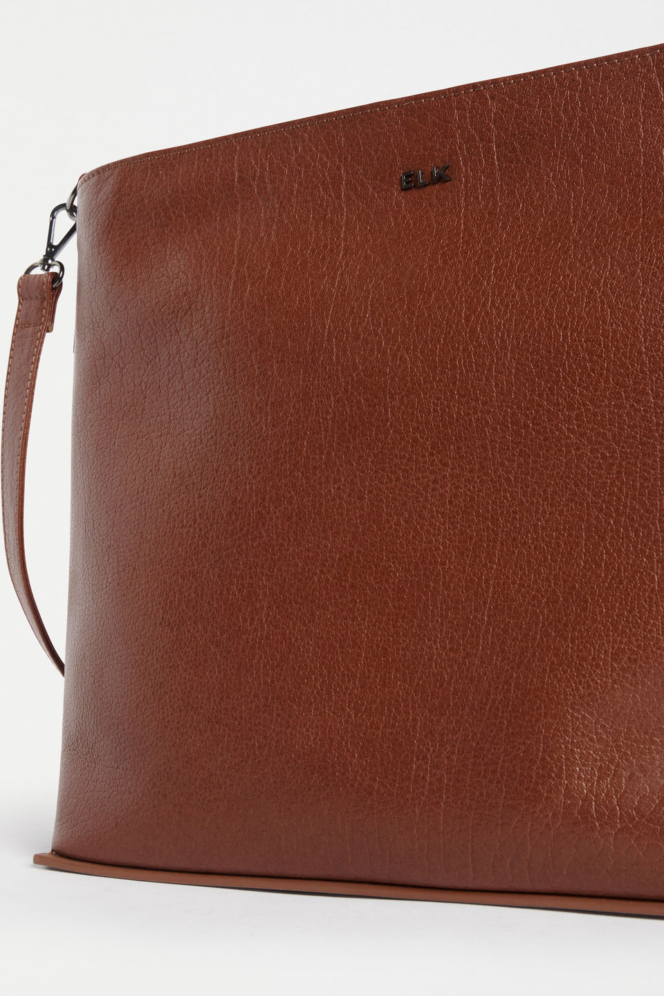 Olin Mid Sized Leather Shoulder Bag Detail | TAN