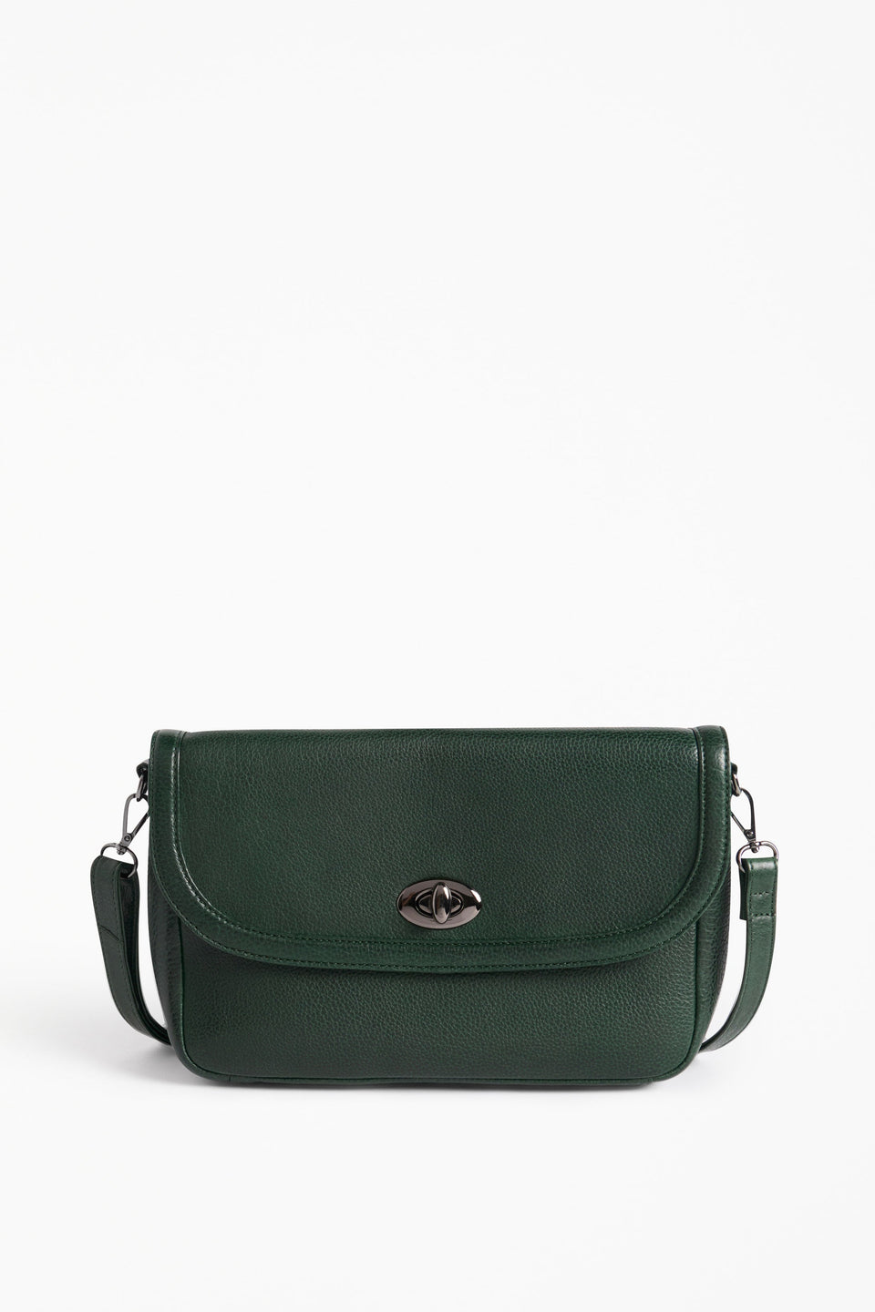 Unden Crossbody Bag Flat Lay | FOREST GREEN