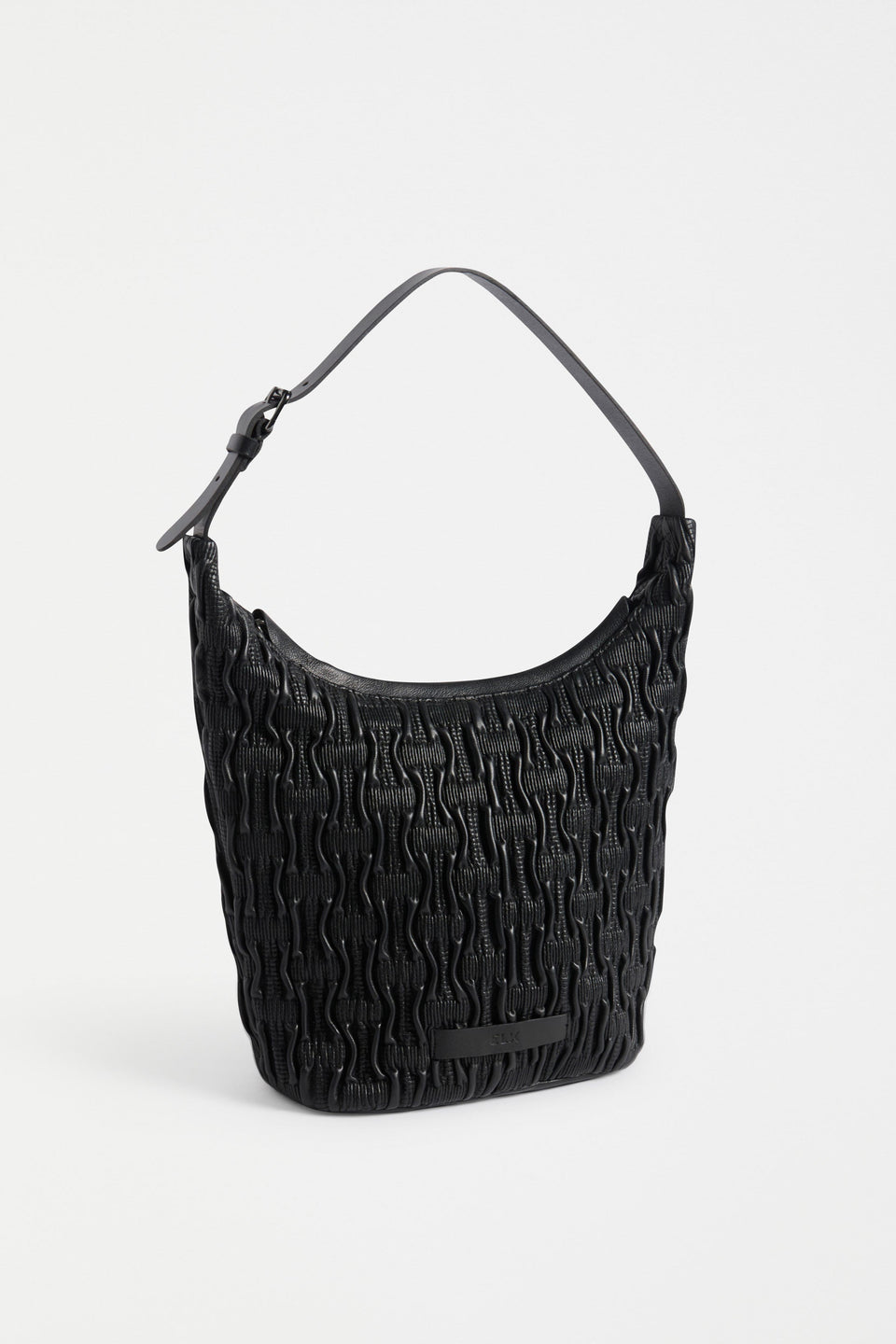 Lumme Smocked Leather Small Shoulder Bag Back | BACK