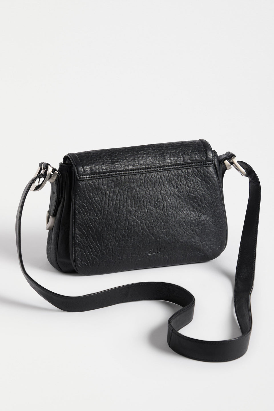 Spenne Crossbody Bag Flat Lay Back View with strap | BLACK