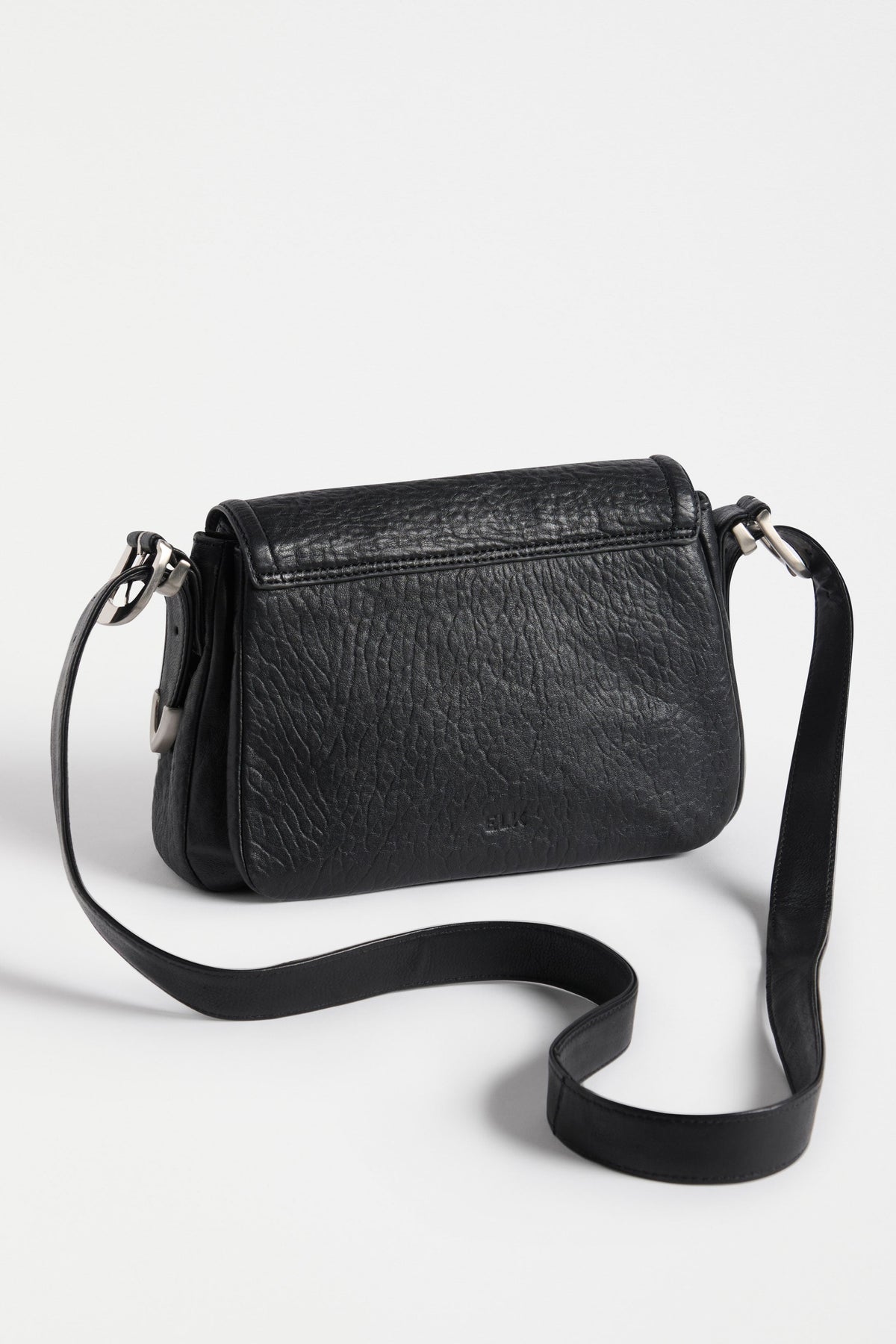 Spenne Crossbody Bag Flat Lay Back View with strap | BLACK