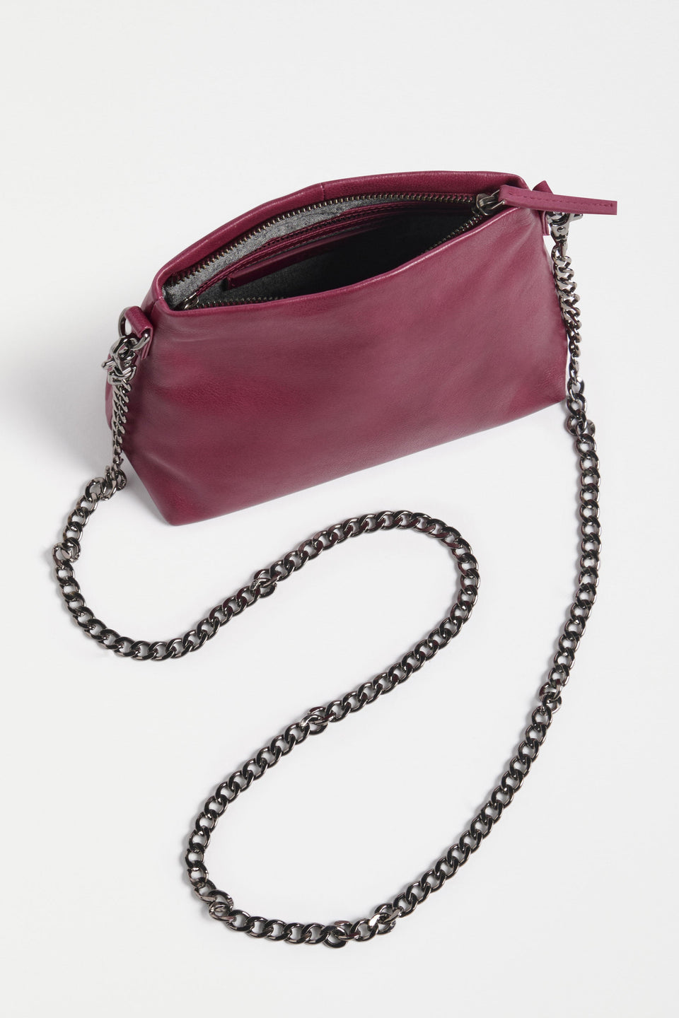 Dreii Mini Clutch Bag Flat Lay inside pocket details | MULBERRY