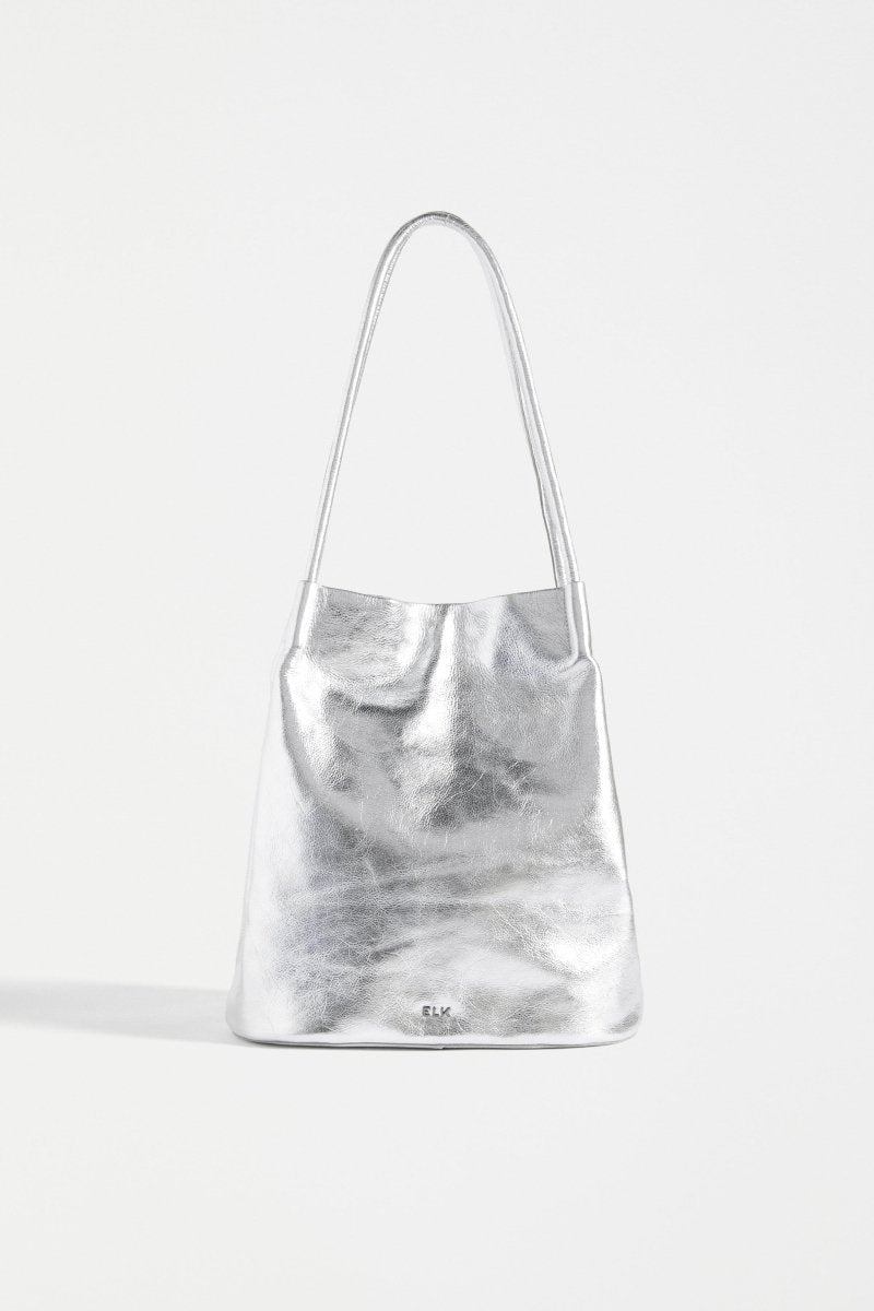 Orsa Metallic Handbag Large Bags - ELK | SILVER