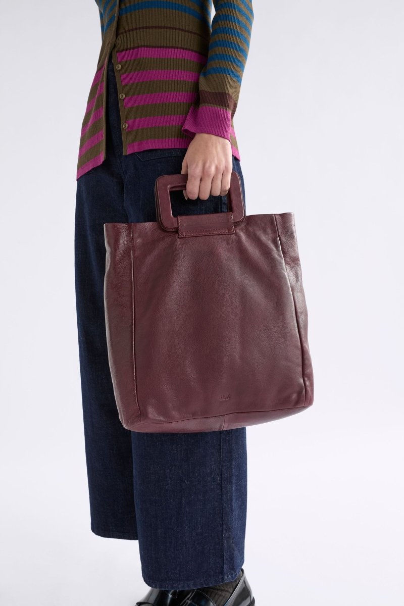 Nysa Tote Large Bags - ELK | BORDEAUX