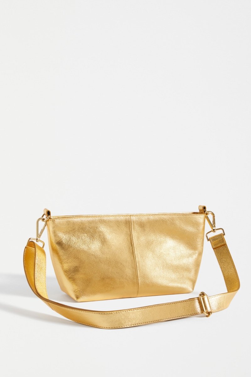 Hansen Remnant Leather Crossbody Bag | GOLD