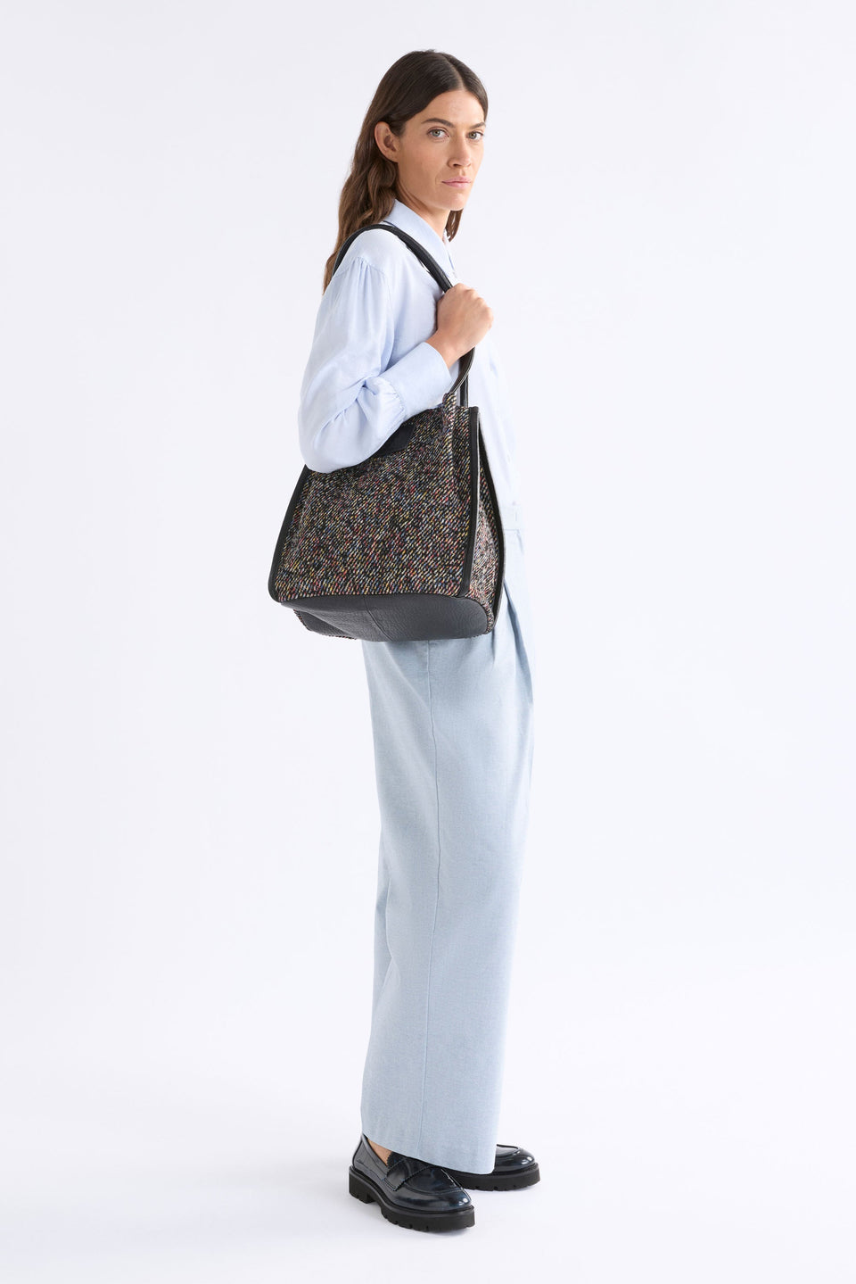 Nelas Fabric Tote Large Bags - ELK | MULTI