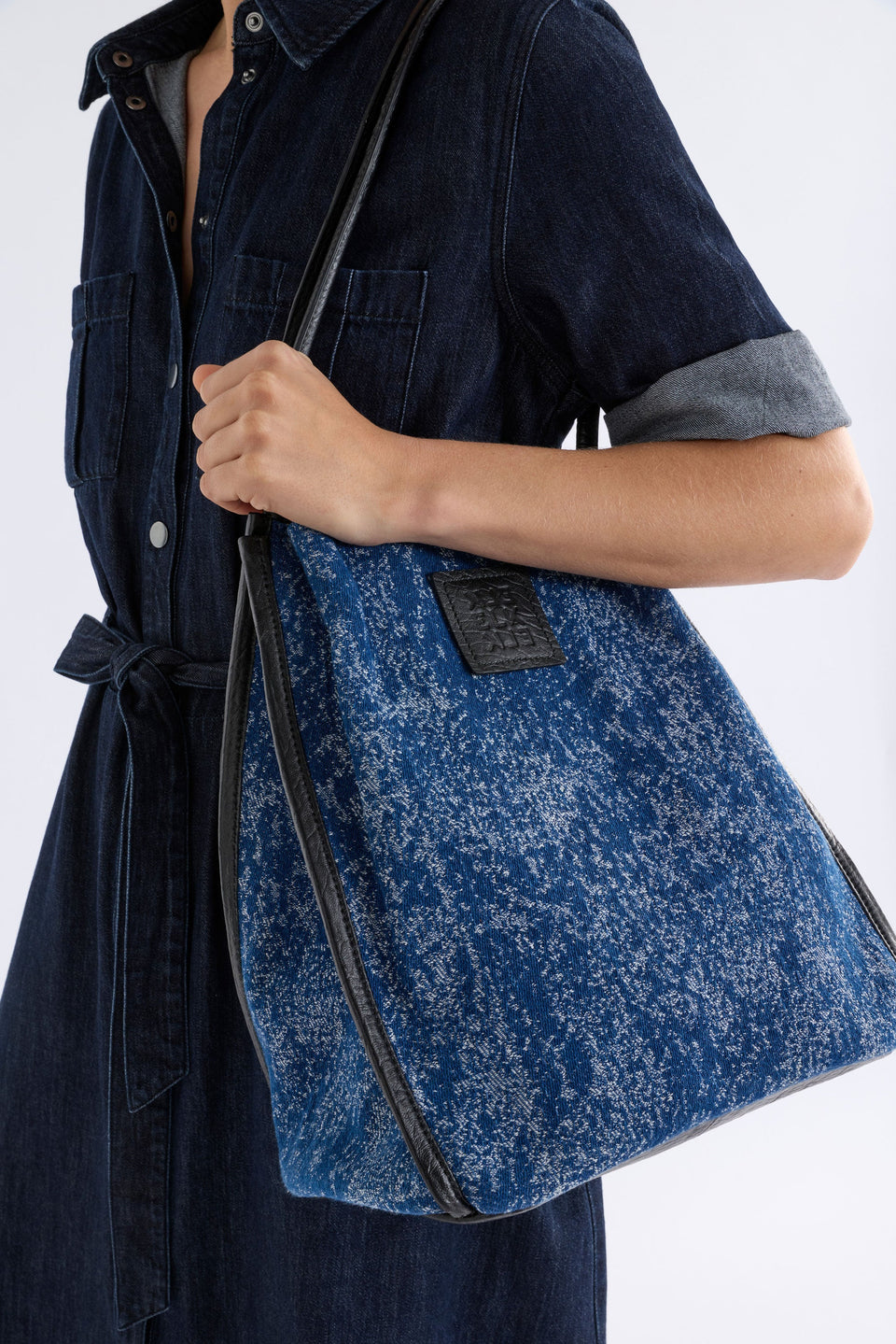 Nelas Fabric Tote Small Bags - ELK | FLECK JACQUARD