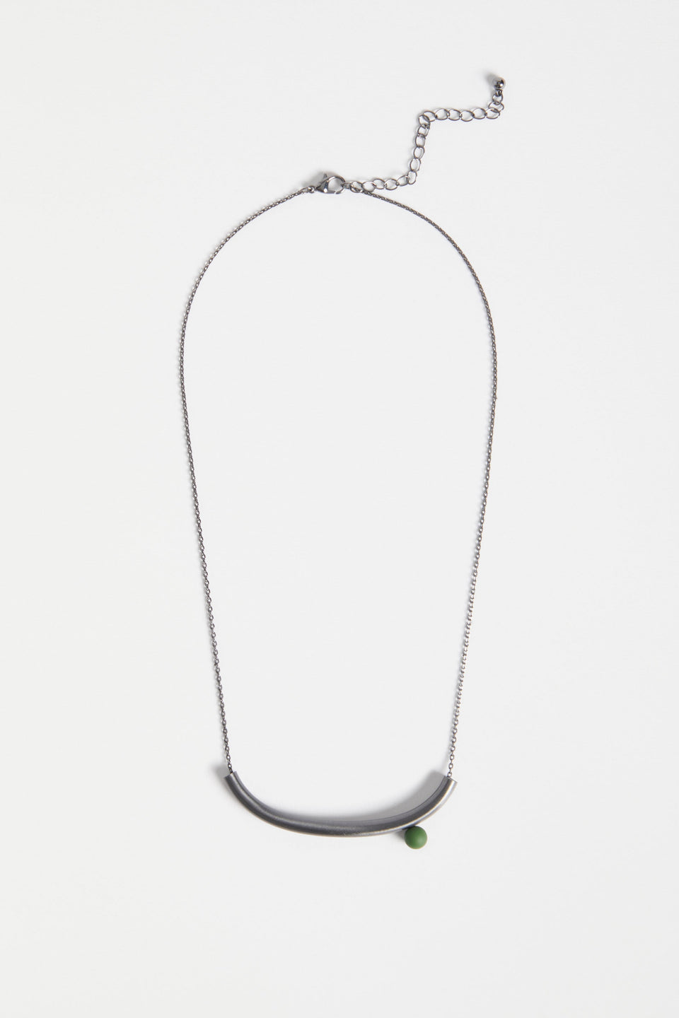 Ahas Necklace Flat Lay | GUNMETAL